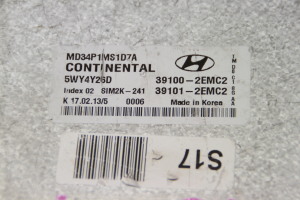 Hyundai Elantra (2010–2015) Motora vadības bloks 391002EMC2 - 2