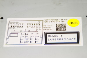 Volkswagen Passat B7 (2010–2014) Radio (head unit) 1K0035186AP - 3