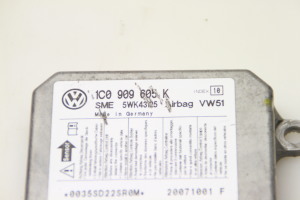 Volkswagen Polo IV (2001–2009) Airbagsteuergerät 1C0909605K - 3