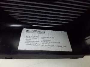 Mercedes Benz S-Class 221 (2005–2013) Stūres statņa apdare A2214620095 - 4