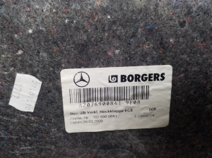 Mercedes Benz E-Class W207 (2009–2017) Trunk lid trim panel A2076900841 - 2