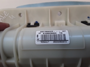 RENAULT Megane III (2008–2016) Kaassõitja turvapadi armatuurlauas 985155802R - 3