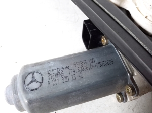 Mercedes Benz E-Class W211 (2002–2009) Rear side door window regulator and its parts - 4