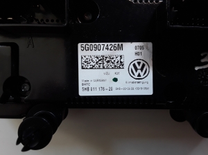 Volkswagen Golf VII (2012–2026) Heater control panel 5G0907426M - 2