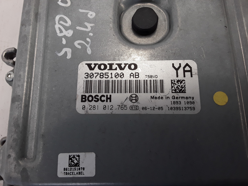 VOLVO S80 2 generation (2006-2020) Engine Control Unit ECU 30785100AB 22300186