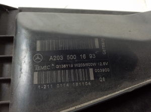 Mercedes Benz CLK-Class 209 (2002–2009) Dzesēšanas ventilators un tā daļas A2035001693 - 3