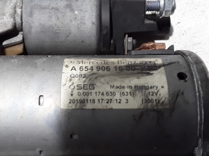 Mercedes Benz E-Class W213 (2017–2026) Starter A6549061600 - 2