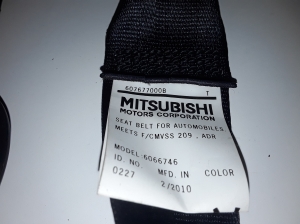 Citroen C-Crosser (2007–2013) Sicherheitsgurt vorne 607677000B - 2