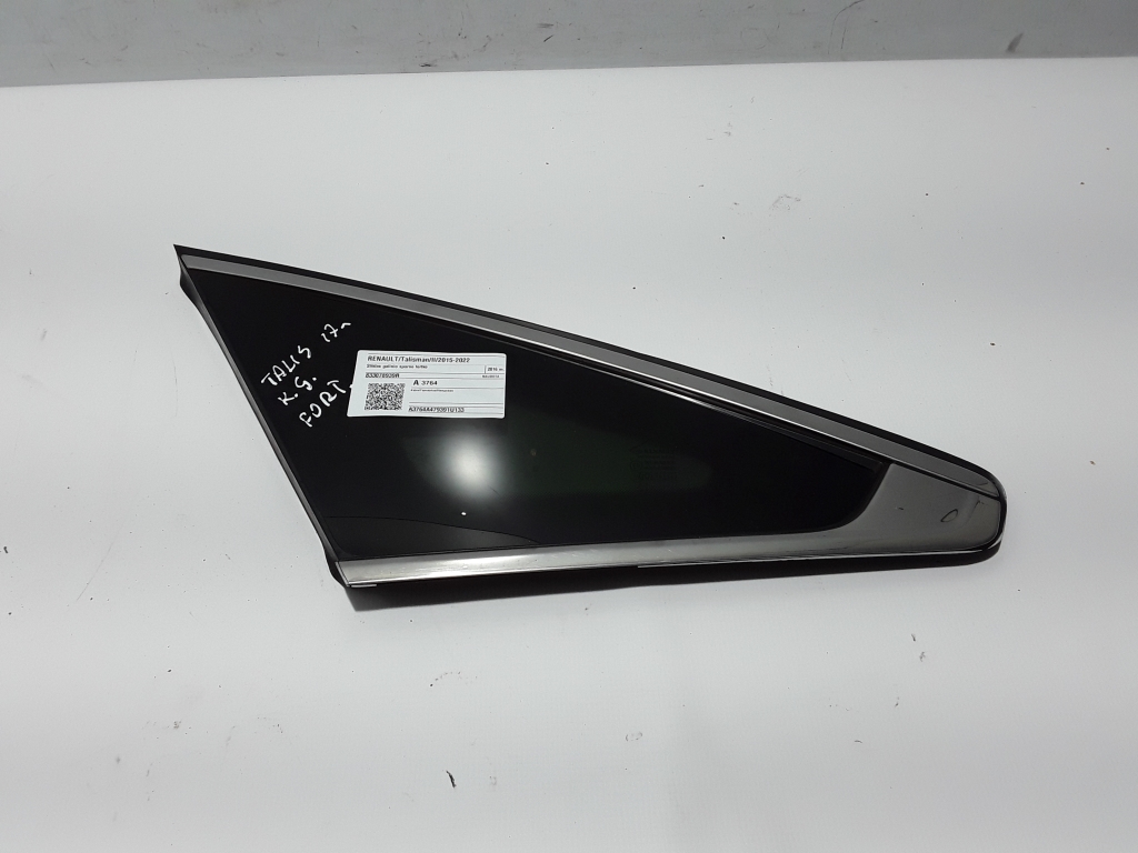 RENAULT Talisman 1 generation (2012-2024) Left side rear body window 833078939R 21001308