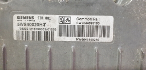 Peugeot 307 I (2000–2009) Engine control unit 5WS40020H-T - 2