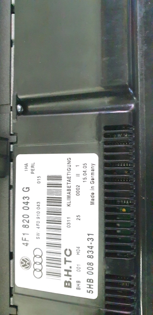 AUDI A6 C6 (2004–2011) Commande de chauffage 4F1 820 043 G - 3