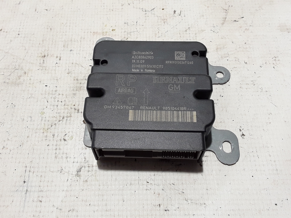 Used RENAULT Trafic Airbag module 985104418R