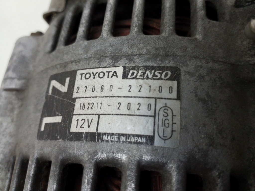 TOYOTA Corolla Verso 1 generation (2001-2009) Генератор 2706022100 18786442