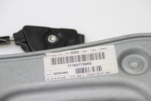 Volkswagen Touran I (2003–2010) Front door window regulator 1T1837730AG - 3