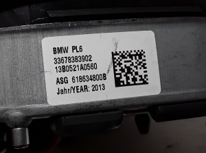 BMW 5 SERIES F11 (2010–2017) Rooli turvapadi 6783839 - 3