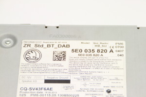 Skoda Octavia III (2013–2019) CD/DVD-Wechsler 5E0035820A - 2