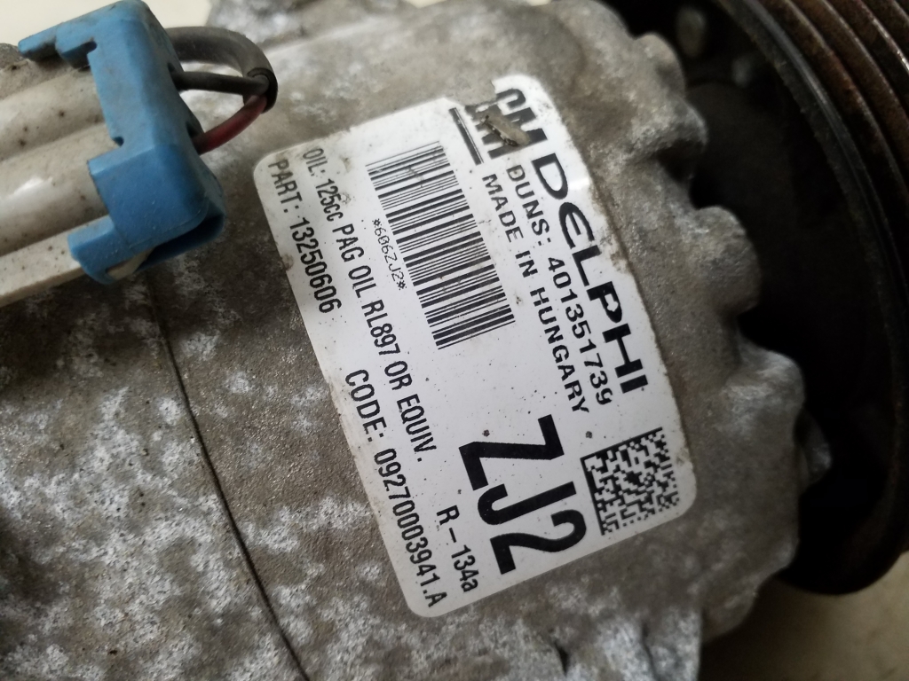 Used Opel Astra Air conditioner compressor 13250606