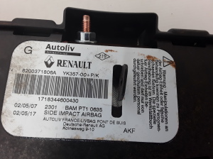 RENAULT Scenic (2003–2010) Priekšējā sēdekļa drošības spilvens 8200371806 - 6