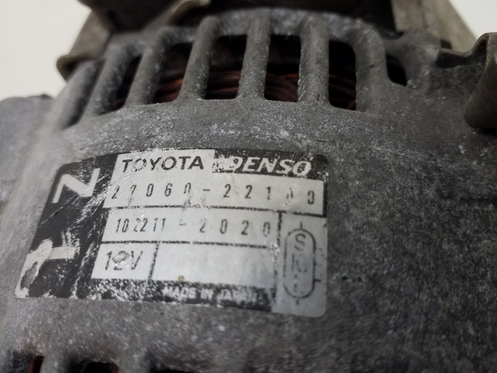 TOYOTA Corolla Verso 1 generation (2001-2009) Генератор 2706022100 18786403