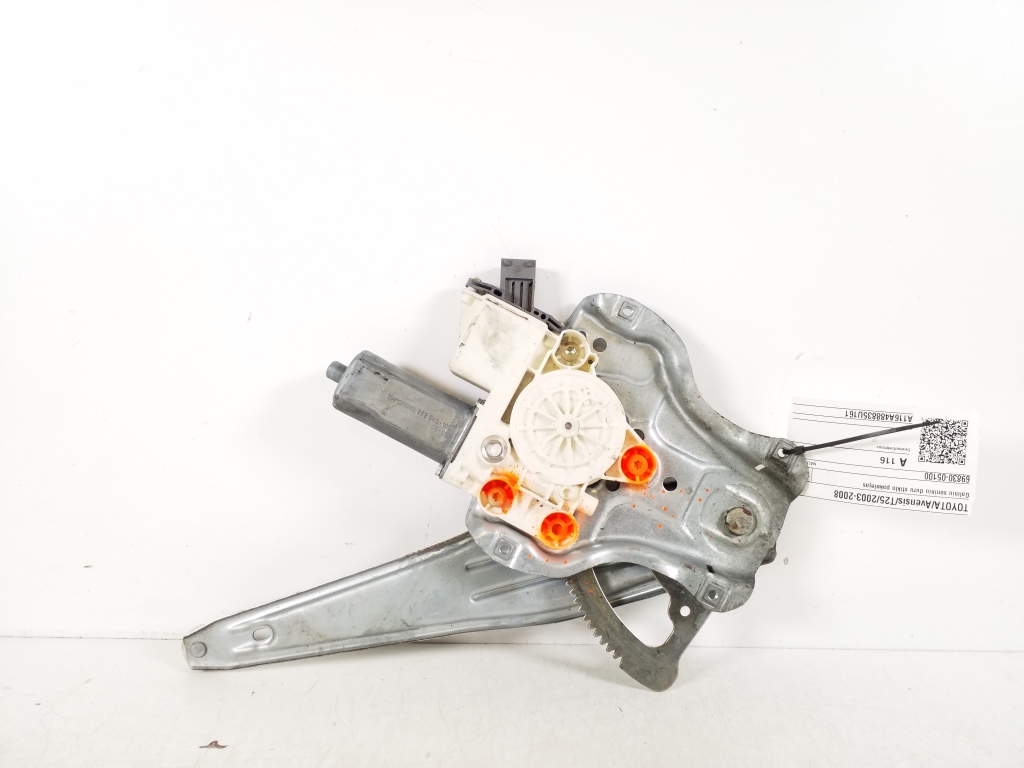 TOYOTA Avensis 2 generation (2002-2009) Rear Right Door Window Regulator 69830-05100 21607547