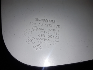 Subaru Impreza (2012–2017) Seitenscheibe hinten (Karosserie) 43R00122 - 3