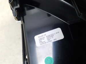 Skoda Fabia MK 3 (2014–2021) Armatuurlaua ventilatsioonivõred 6V0819701C - 2