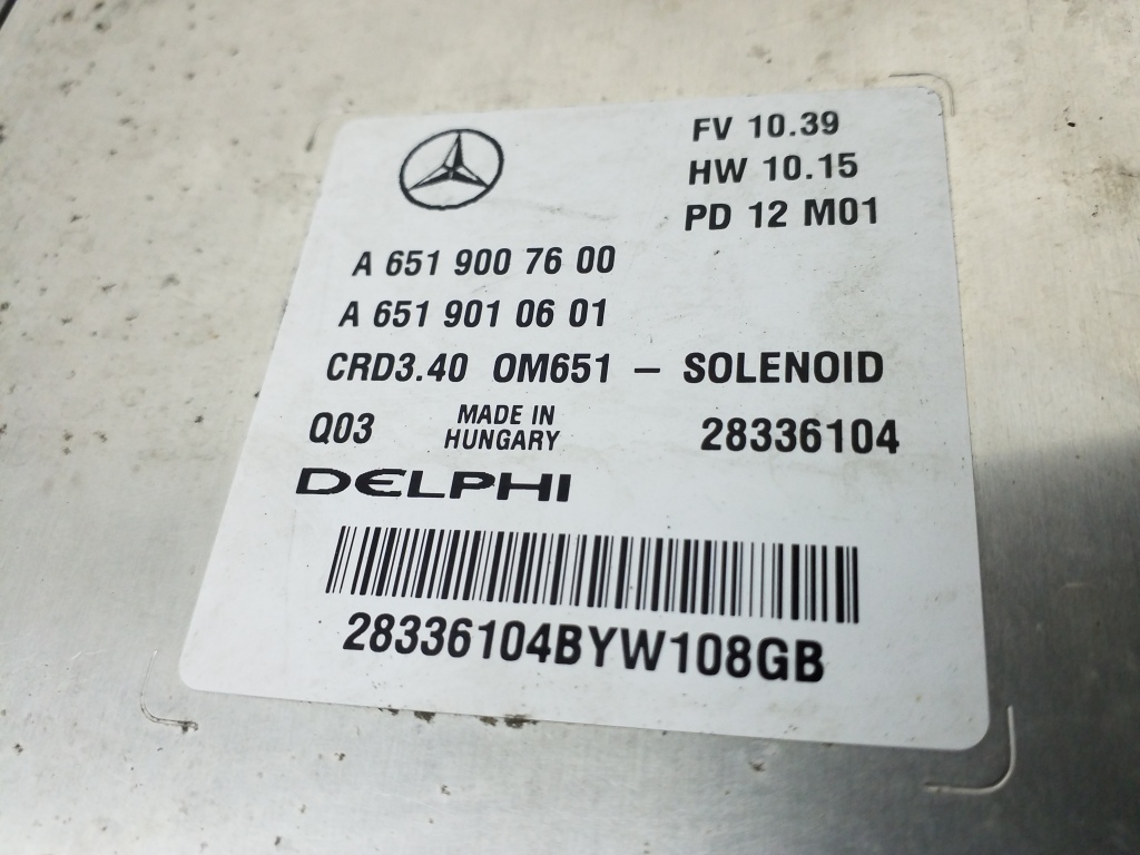 MERCEDES-BENZ B-Class W246 (2011-2020) Блок управления двигателем A6519007600 20358960