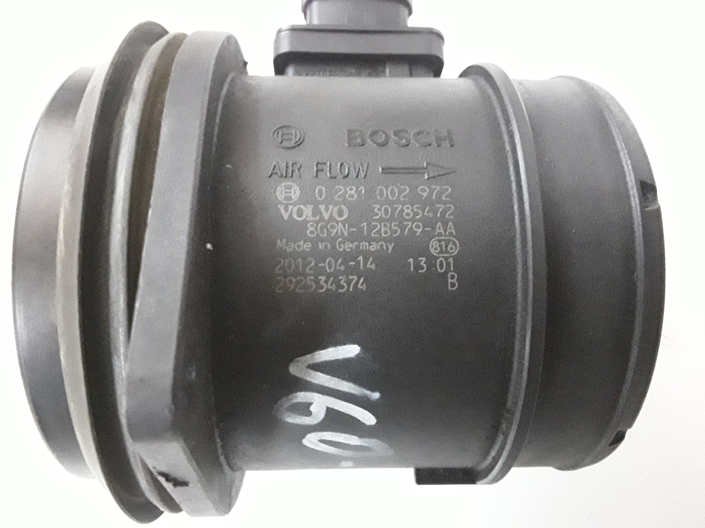 VOLVO V60 1 generation (2010-2020) Воздухомер воздушного фильтра 0281002972,30785472 27630996