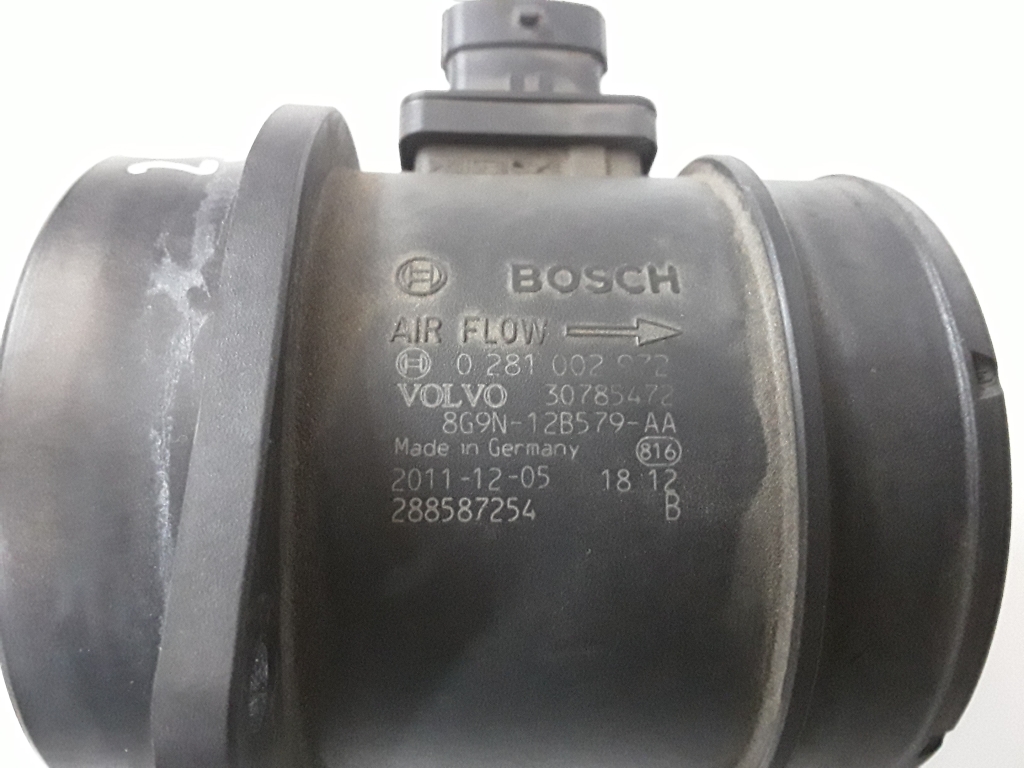 VOLVO V70 3 generation (2007-2020) Воздухомер воздушного фильтра 0281002972,30785472 27630986