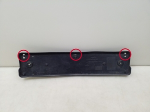  Front bumper number plate holder 