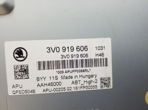 Skoda Superb (2015–2026) Radio / CD-Player / DVD-Player / Navigation 3V0919606 - 3
