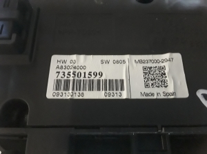FIAT Punto (2005–2018) Heizungsbedienteil 735501599 - 3