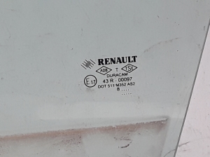 RENAULT Clio III (2005–2012) Fenster Scheibe Tür vorne 8200427621 - 4