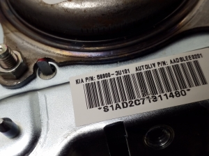 Kia Sportage (2010–2016) Stūres drošības spilvens 569003U101 - 3