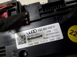 AUDI A7 (2010–2018) Heater control panel 4G0820043H - 2