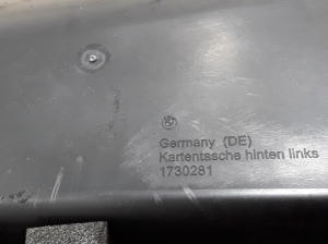 BMW 5 SERIES F07 (2009–2017) Rear side door panel 1730281 - 2