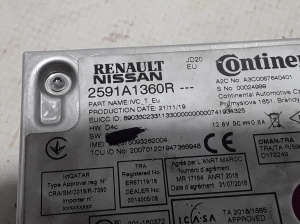 RENAULT Zoe (2012–2026) Control unit 2591A1360R - 2
