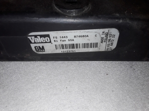 Opel Vectra C (2002–2008) Kühlerlüfter und seine Teile 13123751 - 2