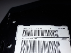 Peugeot 508 (2010–2017) Priekšējā sēdekļa drošības spilvens 9686337580 - 3