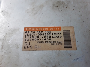 TOYOTA Avensis T27 (2008–2019) Control unit 8965005111 - 2