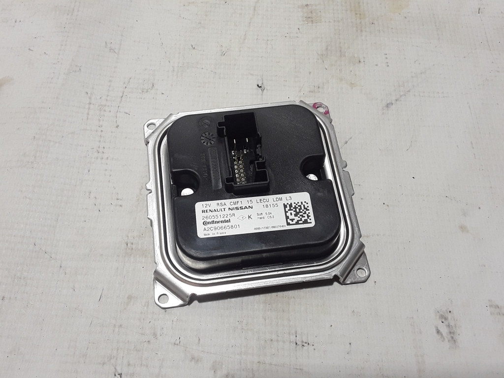 RENAULT Kadjar 1 generation (2015-2024) Xenon Light Control Unit 260551225R 21018785