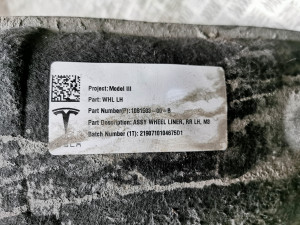 Tesla Model 3 3 (2016–2024) Aizmugurējais apakšspārns 1081583-00-B - 3