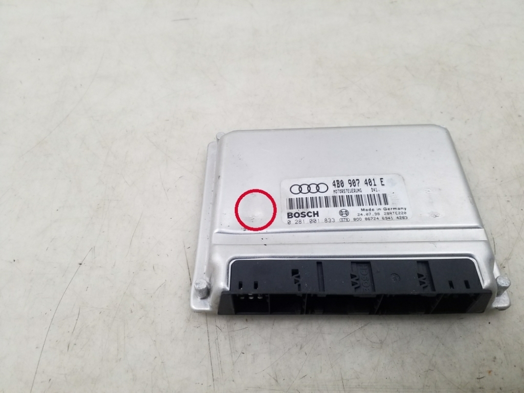 AUDI A6 C5/4B (1997-2004) Calculateur d'unité de commande du moteur 4B0907401E 24968042