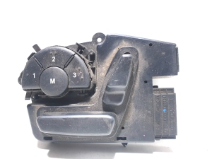 Front seat adjustment switch (on seat) - A