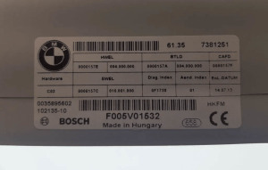BMW 3 SERIES F34 (2011–2026) Juhtplokk F005V01532 - 2