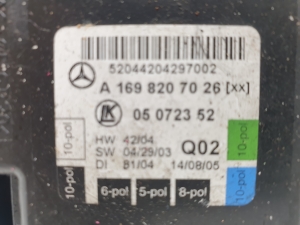 Mercedes Benz A-Class 169 (2004–2012) Priekšējo durvju vadības bloks A 169 820 70 26 - 2