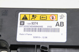 Chevrolet Cruze (2009–2015) Airbagsteuergerät 13589374 - 3