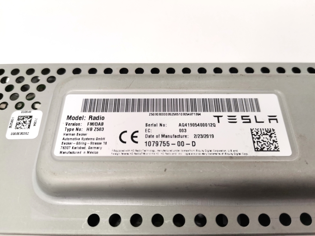 TESLA Model 3 1 generation (2017-2024) Other Control Units 1079755-00-D 21186151