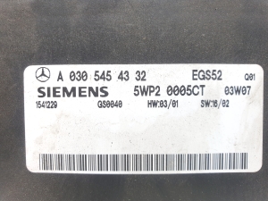 Mercedes Benz CLC-Class 204 (2007–2011) Control unit A 030 545 43 32   5WP2 0005CT - 2