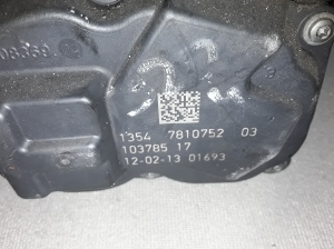 BMW 3 SERIES F30 (2011–2018) Gaasiklapp 7810752 - 2